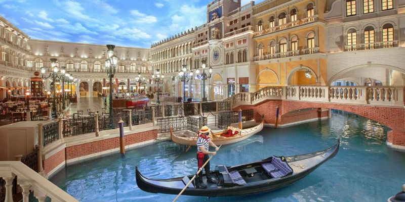 Venetian Casino nổi tiếng với phong cách Ý 